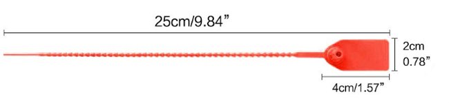 PTB250-Pull Tight Plastic Seals Drawing