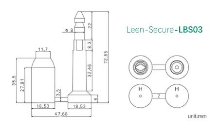 LBS03-Bullet Seal Drawing