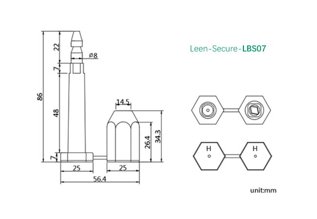LBS07-Container Door Seal Drawing