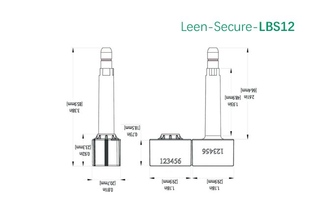 LBS12-Container bolt seals Drawing