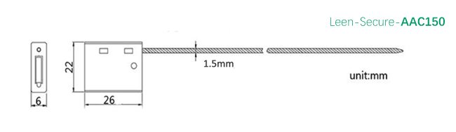 AAC 150 wire seals drawing