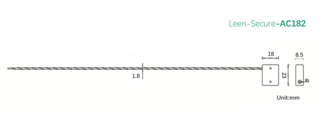 AC182 wire rope seal drawing
