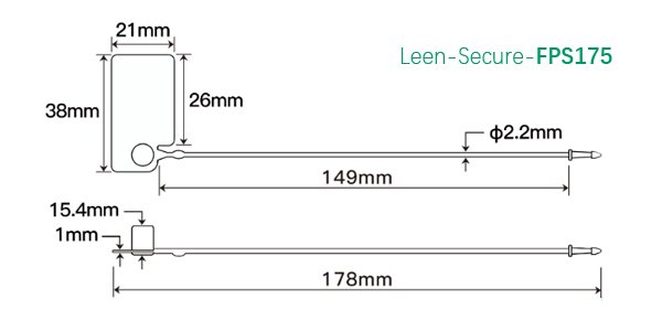 FPS170-Plastic Security Tags Drawing