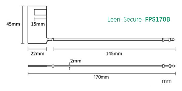 FPS170B-Plastic Seal Lock drawing