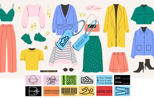 plastic seal tag for textile