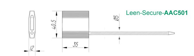 AAC501-High Security Cable Seals Drawing