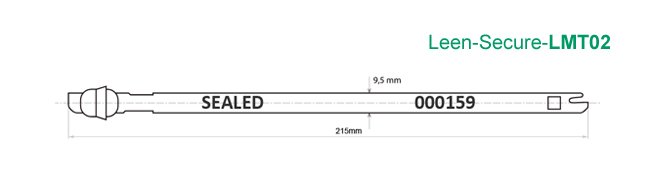 LMT02- Metal Security Seals Drawing