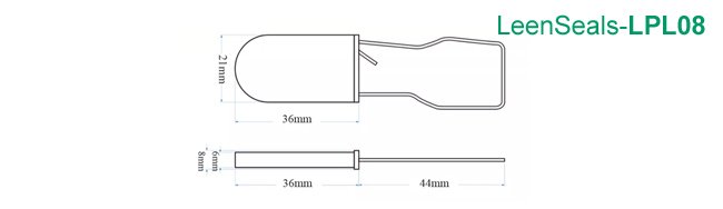 LPL08-Plastic Padlock Seal Drawing