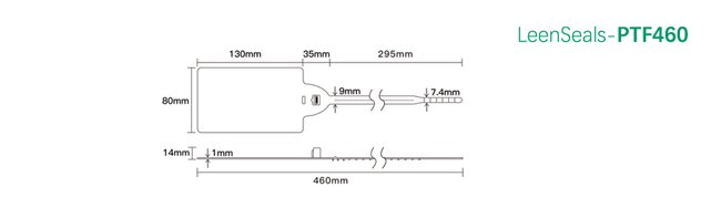 PTF460-Plastic Security Seals Drawing